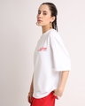 Shop Women's White Puff Printed Oversized T-Shirt-Full
