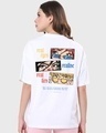 Shop Women's White Real Eyes Graphic Printed Oversized T-shirt-Design
