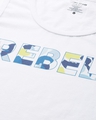 Shop Women's White Rebel Typography Slim Fit T-shirt