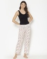Shop Pack of 2 Women's White & Red All Over Printed Pyjamas-Full