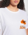 Shop Women's White Sip Sip Hooray Graphic Printed Boyfriend T-shirt