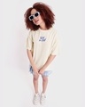 Shop Women's White Slay All Day Graphic Printed Oversized T-shirt