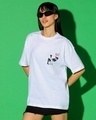 Shop Women's White Slay Graphic Printed Oversized T-shirt-Design