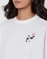 Shop Women's White Slay Graphic Printed Oversized T-shirt