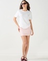 Shop Women's White Slim Fit T-shirt-Full