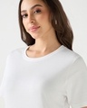 Shop Women's White Slim Fit T-shirt