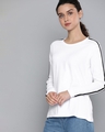 Shop Women's White Solid T-Shirt-Design