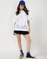Shop Women's White Special Graphic Printed Oversized T-shirt