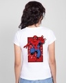 Shop Women's White Spiderman Rescue Back Graphic Printed T-shirt-Design