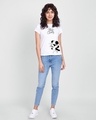Shop Women's White Stay Classy Minnie Graphic Printed Slim Fit T-shirt-Design