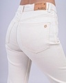 Shop Women's White Straight Fit Jeans-Full