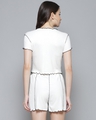 Shop Women's White Striped Co-ordinates-Design
