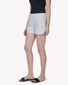 Shop Women's White Striped Shorts-Design