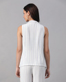 Shop Women's White Striped Shrug-Full