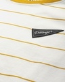 Shop Women's White Striped T-shirt-Full