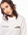 Shop Women's White Sunshine Graphic Printed Oversized T-shirt