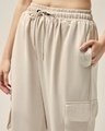 Shop Women's White Swan Oversized Cargo Joggers