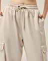 Shop Women's White Swan Oversized Cargo Joggers