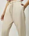 Shop Women's White Swan Oversized Joggers