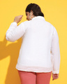 Shop Women's White Textured Plus Size Shirt-Full