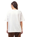 Shop Women's White The Living Legend Graphic Printed Oversized T-shirt-Full