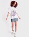 Shop Women's White This Way Graphic Printed Oversized T-shirt-Design