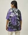 Shop Women's Black & White Tie & Dye Oversized T-shirt-Design
