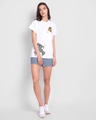 Shop Women's White Tom N Jerry Pocket Graphic Printed Boyfriend T-shirt-Design