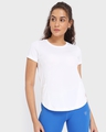 Shop Women's White Training T-shirt-Front