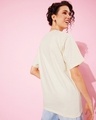 Shop Women's White Typographic Oversized T-shirt-Design