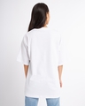 Shop Women's White Typography Oversized T-shirt-Design