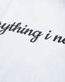 Shop Women's White Typography T-shirt-Full