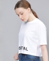 Shop Women's White Typography T-Shirt-Design