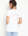 Shop Women's White Typography T-shirt-Full