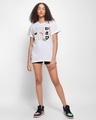 Shop Women's White Wasabi Graphic Printed Boyfriend T-shirt-Full