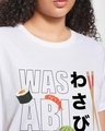 Shop Women's White Wasabi Graphic Printed Boyfriend T-shirt