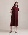 Shop Women's Wild Berry Relaxed Fit A-Line Dress-Full