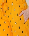 Shop Women's Yellow All Over Penguin Printed Lounge Pants
