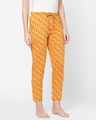 Shop Women's Yellow All Over Printed Lounge Pants-Full
