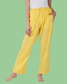 Shop Women's Yellow All Over Printed Pyjamas-Front