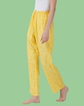 Shop Women's Yellow All Over Printed Pyjamas-Full