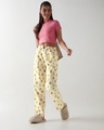 Shop Women's Yellow All Over Printed Pyjamas-Full