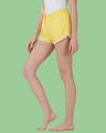 Shop Women's Yellow All Over Printed Shorts-Full