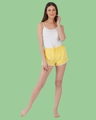 Shop Women's Yellow All Over Printed Shorts