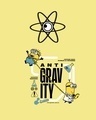 Shop Women's Yellow Anti Gravity Minion Graphic Printed Boyfriend T-shirt