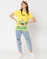 Shop Women's Yellow Badass Graphic Printed Boyfriend T-shirt-Design