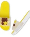 Shop Women's Yellow Bear Printed Sliders