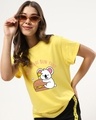 Shop Women's Yellow Been There Graphic Printed Boyfriend T-shirt-Front