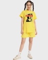 Shop Women's Yellow Bella Tokyo Graphic Printed Boyfriend T-shirt-Design