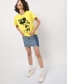 Shop Women's Yellow Beyond Classic Graphic Printed  Boyfriend T-shirt-Design